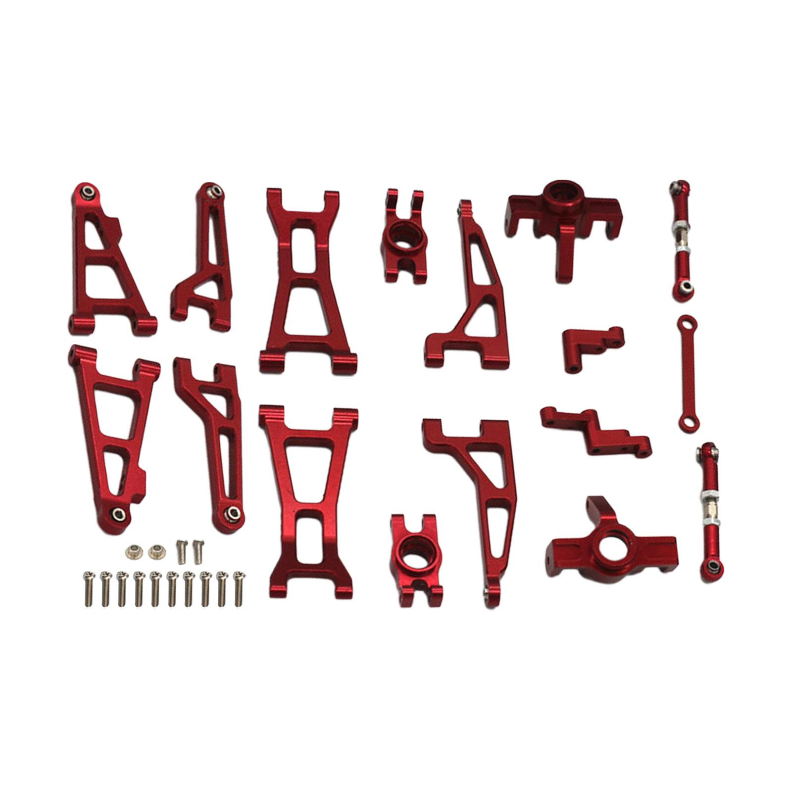 Magideal - Reemplazos De Automóviles Rc Piezas De Repuesto Traje Frágil Copa De Dirección Barra De Acoplamiento 1:16 Accesorios De Metal Componente De Dirección , Rojo