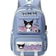 thumbnail image 1 of MINISO Kuromi Mochila Large capacity Waterproof Backpack for School Kawaii Anime cosplay bag Travel Bag School Student girl Gift, 1 of 3