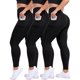 thumbnail image 1 of HLTPRO 3 Pack Plus Size Leggings with Pockets for Women So, 1 of 3