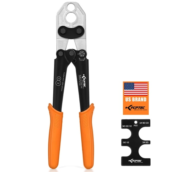 Herramienta de crimpado KF CPTEC para anillos de engarzado de cobre de 1/2 y 3/4 pulgadas