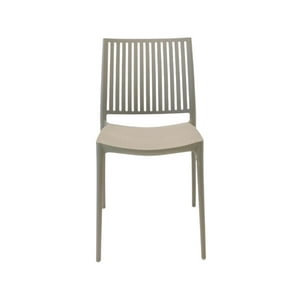 Silla Plástico Apilable Deco Noruega Gris Escandinavia Gris Tamaño Único