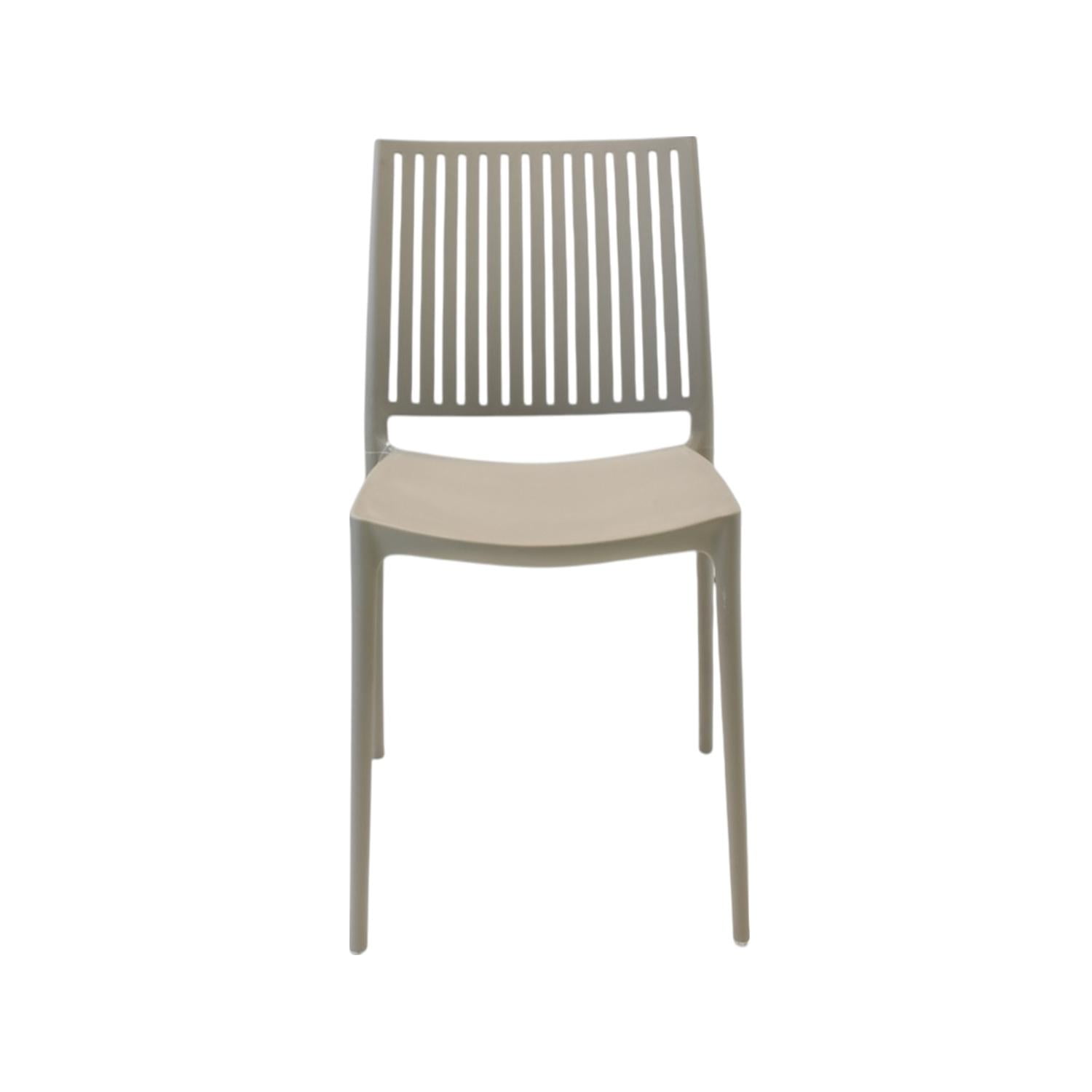 Silla Plástico Apilable Deco Noruega Gris Escandinavia Gris Tamaño Único