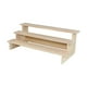 thumbnail image 3 of Soporte elevador de exhibición de madera, estante elevador de exhibición de joyería, soporte de exhibición de madera rectangular para dulces, postres, , 3 capas 40cm, 3 of 5