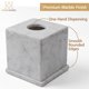 thumbnail image 5 of Caja de pañuelos HAMAKAWA de mármol 15x15x14 cm Carrara White, 5 of 9
