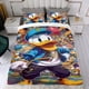 thumbnail image 4 of Pato Donald Marinero Conjunto de sábanas temático, trío de piezas, cómodo y amigable con la piel, diseño único, regalo de decoración para el hogar para familiares, amigos y fans, 90 cm * 190 cm, 4 of 6