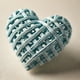 thumbnail image 3 of Set De 5 Corazón Decorativo Mimbre Pared Colgante 20cm Jhn, 3 of 3