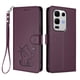 thumbnail image 1 of Funda de Gato tipo Libro para Infinix Note 50S, Morado Oscuro, 1 of 6