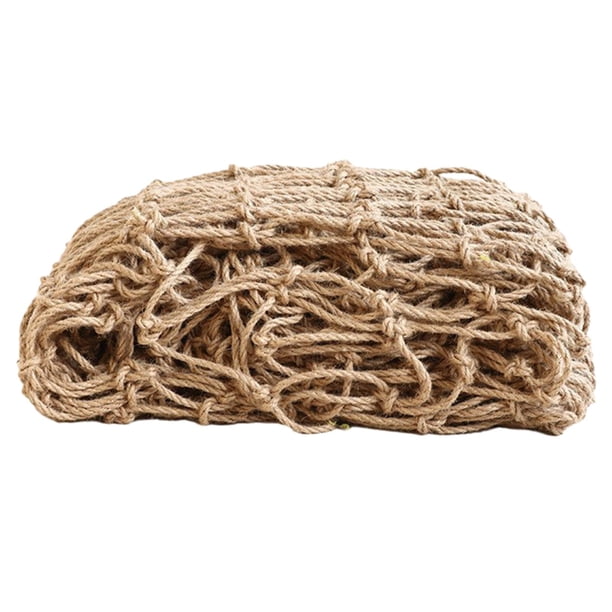 Red de escalada de cuerda de cáñamo, accesorios multifuncionales, red de cuerda resistente para barandillas de camiones, casas en los árboles y patios 1 mx5 m