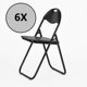 thumbnail image 1 of Pack 6 Sillas Plegables Modelo Niza Color Negro, 1 of 3