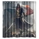 thumbnail image 1 of Cortina de ducha con diseño de héroe de Assassin's Creed, juego de cortinas de baño con ganchos, tamaño 60 x 72 pulgadas, 1 of 3