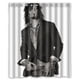 thumbnail image 1 of Cortina de ducha Nikki Sixx, juego de cortinas de baño con ganchos, tamaño 60 x 72 pulgadas, 1 of 3