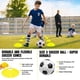 thumbnail image 5 of Goles de fútbol MUROZA Kids de 4 x 3 pies con balón de fútbol, paquete de 2 conos, 5 of 8