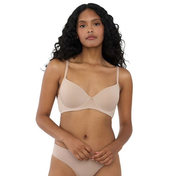 Sostén Mujer Básico Copa C Microfibra Beige Corona