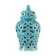 thumbnail image 4 of Florero Bodas Escritorio Estilo Oriental Mesa Arreglo Floral Templo Jar Azul, 4 of 5