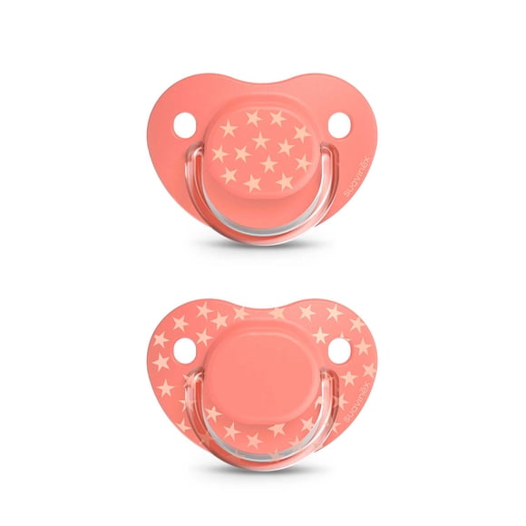 Chupetes The Basics Anatomico Silicona 6 18 M Rosa