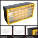 thumbnail image 2 of Organizador de piezas Stalwart 49 x 16 x 25 cm amarillo de 30 cajones, 2 of 9