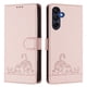 thumbnail image 1 of Funda tipo cartera FOXDOCK para Samsung Galaxy A16 con soporte, ranuras, RFID, diseño de gato, 1 of 5