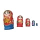 thumbnail image 3 of Estante Para Muñecas Matryoshka De 5 Piezas, Hermoso Juego De Muñecas Apilables Para Manualidades, Rojo, 3 of 5
