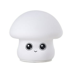 El Edén - Lámpara Diseño Honguito, Espanta Cuco De Silicona - Led Usb Color Blanco