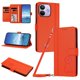 thumbnail image 1 of Funda Cartera Trébol para Xiaomi Redmi Note 17 Pro 5G con Ranuras Tarjetas y Carga Inalámbrica Naranja, 1 of 6