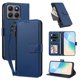thumbnail image 2 of Funda con Billetera para [Motorola Moto G37/G37 Power] con Bolsillo Zipper y Tarjetero Azul, 2 of 6