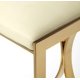 thumbnail image 4 of Taburete Offex, moderno, sin respaldo, de piel sintética, dorado, 4 of 4