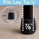 thumbnail image 5 of Protectores para patas de silla SoftTouch de goma antimarcas 7/8" negros, paquete de 4, 5 of 6
