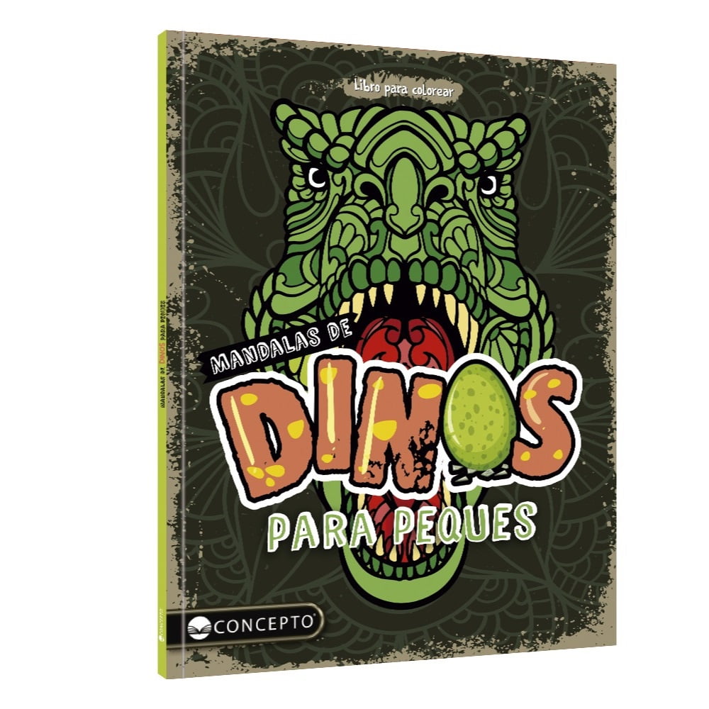 Latinbooks - Libro Colores Y Emociones -mandalas De Dinos Para Peques
