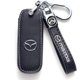 thumbnail image 1 of Llavero ZERAL Mazda con cubierta de cuero negra de 4 botones, 1 of 5