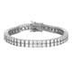thumbnail image 1 of Pulseras de Tenis de Moissanita de 3 Mm de Dos Filas, Corte Redondo, Color D, Claridad VVS1, Pulseras de Diamante para Mujer, Pulseras de Plata Esterlina S925 (6-9 Pulgadas), 1 of 9