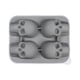 thumbnail image 3 of Skull Ice Cube Modelo De Silicona Fabricante De Bolas Para Bebidas Enfriamiento Festivales De Té Gris, 3 of 3