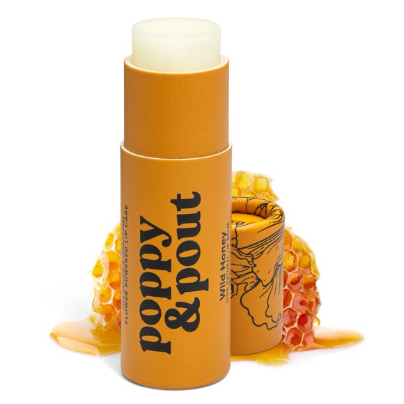 Bálsamo Labial Jumbo Wild Honey de Poppy & Pout, Todo Natural
