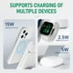 thumbnail image 4 of 4 En 1 Cargador Inalámbrico Y Banco De Energía Para MagSafe Estación De Carga Rápida Magnética Batería Portátil Para iPhone 16 15 14 13 IWatch-Blanco, 4 of 7