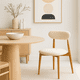 thumbnail image 3 of Silla Bear de Tela con Patas Metálicas Madera - Crema, 3 of 7