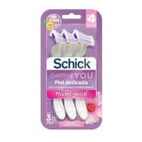 Máquina De Afeitar Mujer 4 Hojas Blistec 3 Un Schick