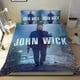 thumbnail image 1 of Wick de John Conjunto de sábanas temático, trío de piezas, cómodo y amigable con la piel, diseño único, regalo de decoración para el hogar para familiares, amigos y fans, 90 cm * 190 cm, 1 of 6