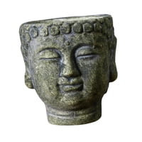 Ioensy - Buda Plantador Jefe De Plantador De Flores Decorativas Para La Cafetería Para El Gabinete De Televisión Granja Verde