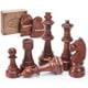 thumbnail image 1 of Chess Pieces Vamslove Staunton de madera, tamaño king, 4.5 pulgadas, juego de 32 unidades, 1 of 3