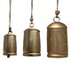 thumbnail image 2 of Set decorativo de campanas de vaca Zaira de hierro color oro, 2 of 9