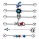 thumbnail image 2 of Premium Industrial Barbell Pendientes Straight Barbell Para Hombres Mujeres Para Fiesta Estilo B, 2 of 5