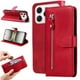thumbnail image 4 of Funda con Cremallera para Tecno Spark 40 4G, Carcasa Cartera de Cuero PU con Soporte y Tarjetero, 4 of 5