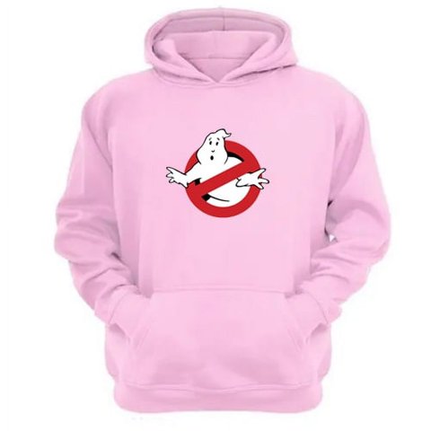 Genérico - Polerón Canguro Cazafantasmas Rosa Talla M Unisex