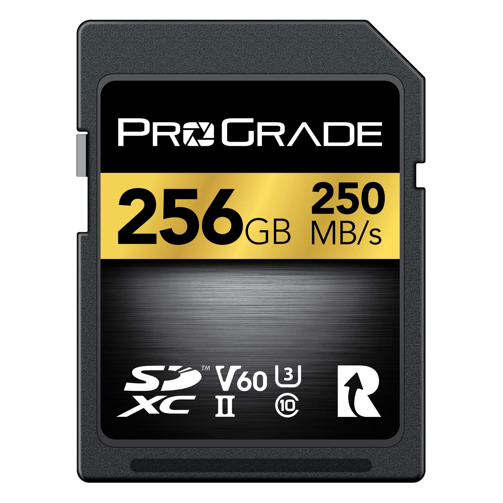 Tarjeta Sd Prograde Digital 256 Gb V60 Uhs-ii 130 Mb/s De Escritura 250 Mb/s De Lectura
