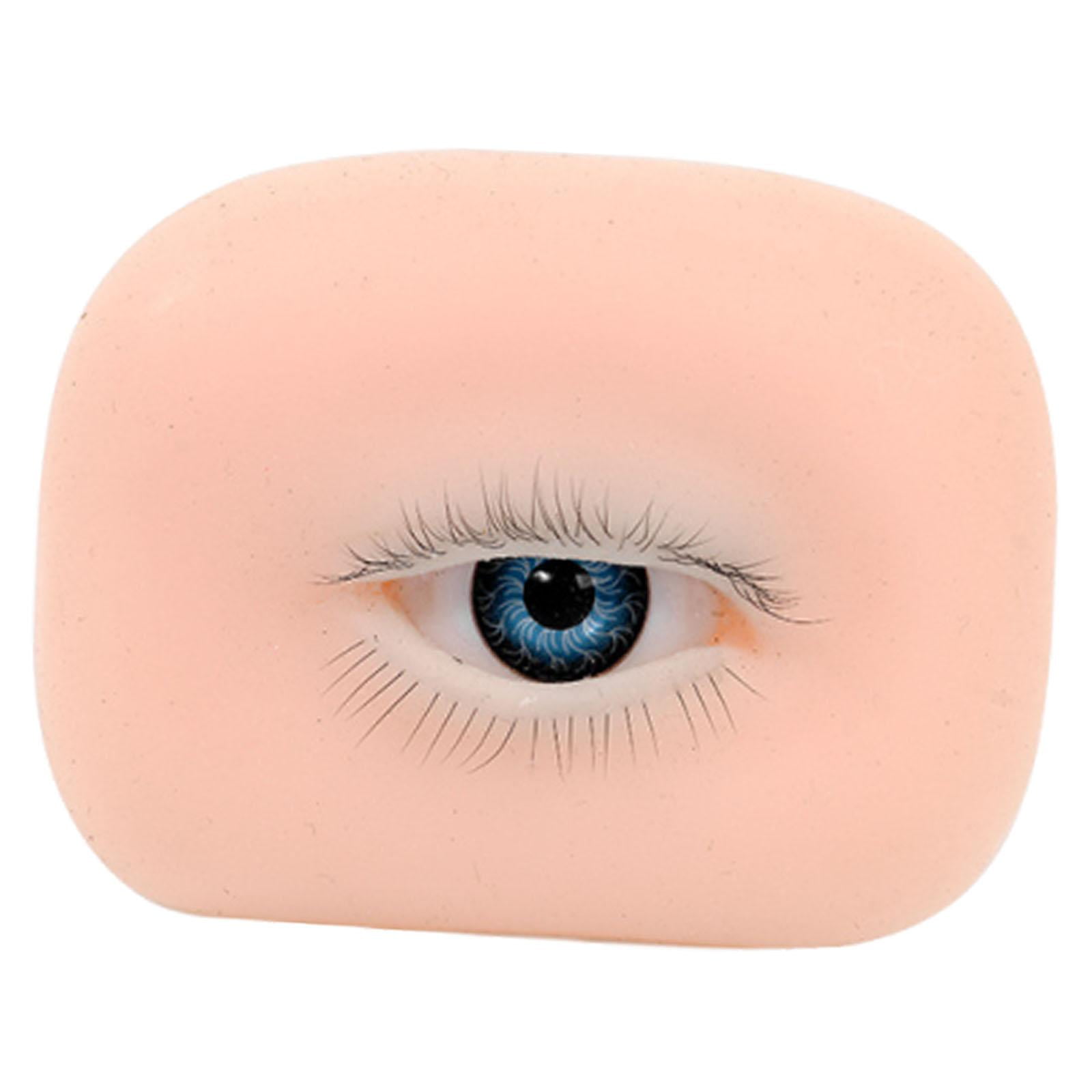 Ioensy - Modelo De Ojo De Silicona 5d, Herramienta De Práctica De Maquillaje De Silicona Para Principiantes, Esteticistas, Adecuado Para Principiantes.