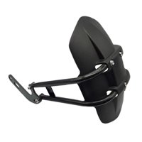 Magideal - Guardabarros Trasero Para Motocicleta, Cnc, Aleación De Aluminio, Protector Contra Salpicaduras Ajustable Para Niu , Negro