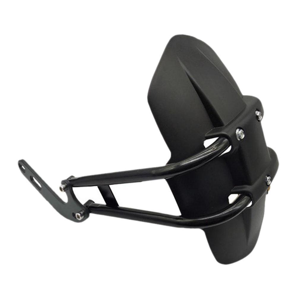 Magideal - Guardabarros Trasero Para Motocicleta, Cnc, Aleación De Aluminio, Protector Contra Salpicaduras Ajustable Para Niu , Negro