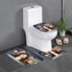 thumbnail image 1 of iCarly Juego de 3 alfombras de baño de coral fleece: tapete de baño + alfombra de inodoro en forma de U + funda de tapa de inodoro en forma de O, 1 of 6