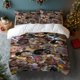 thumbnail image 1 of 3pcs MNKY-Changuitos Fun Capuchin Monkey Collage Print Digital Print Set Polyester Light Beige-Friendly Fabric, 1 of 1
