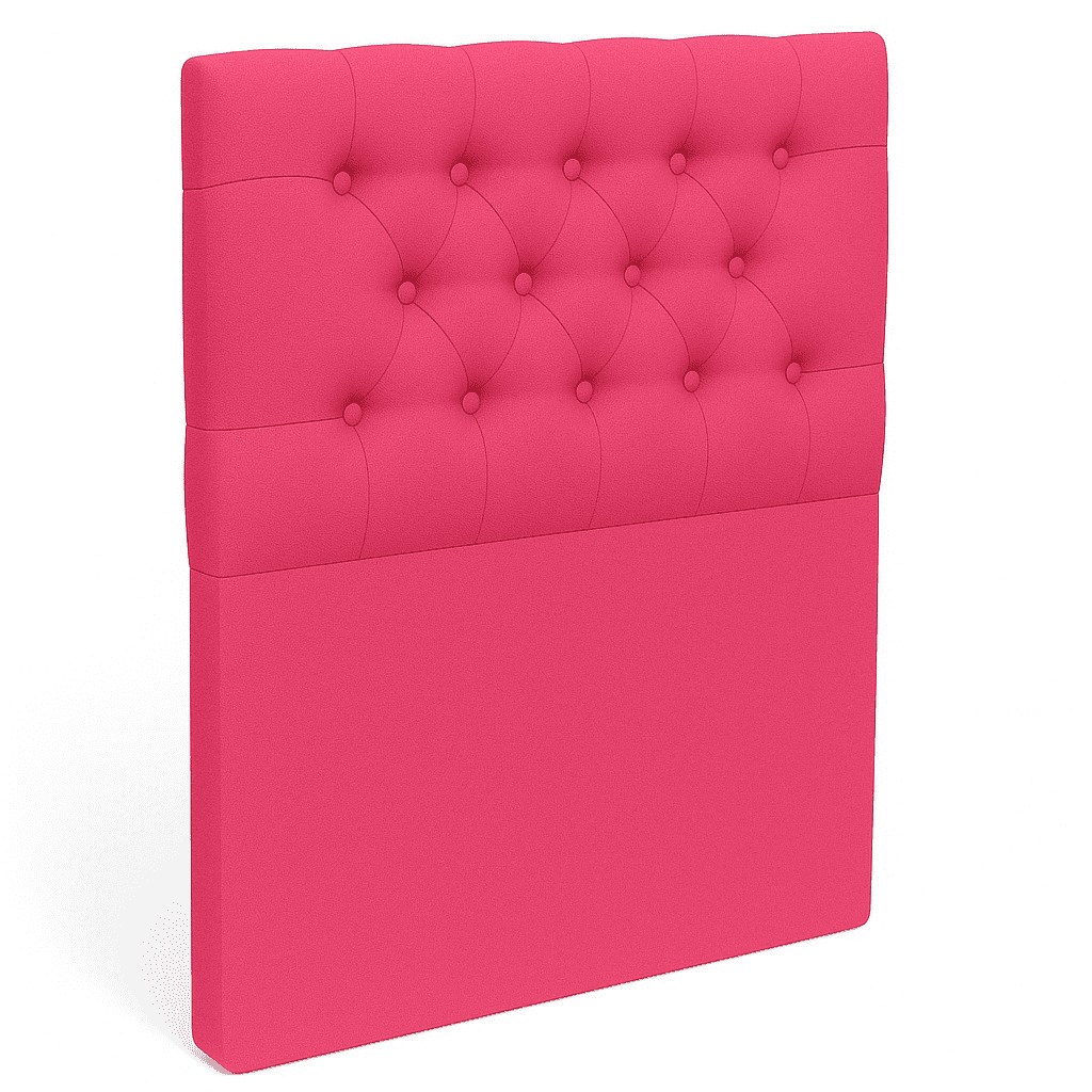 Ethan Desing - Respaldo De Cama 1.5 Plazas Rosado Capitone