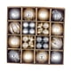 thumbnail image 1 of Juego De 44 Piezas De Adornos De Bolas Navide?as DIY Para Aniversario, Oficina, Restaurante, Color Gris Champán Dorado, 1 of 5